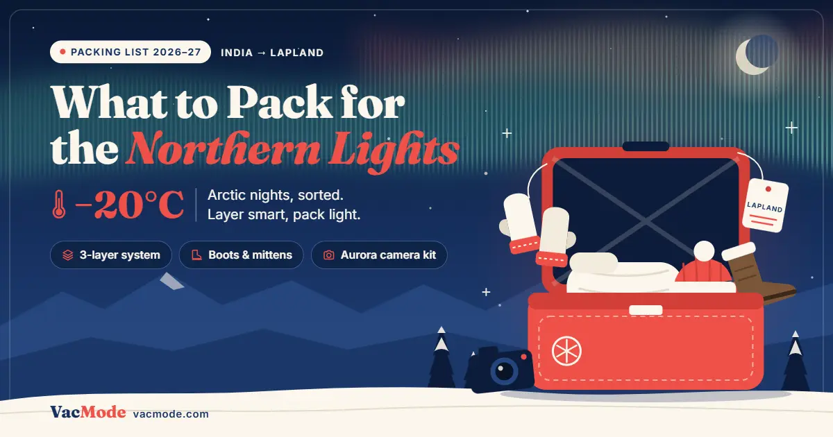What to Pack for a Northern Lights Trip: The Complete Arctic Winter Packing List (India → Lapland, 2026–27)