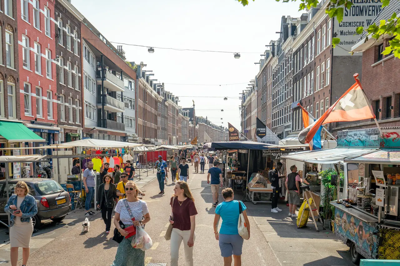 Evening Walk Along the Albert Cuyp Market