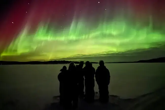 Northern Lights Viewing from Frozen Lake Inari